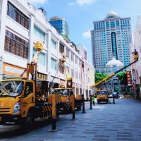 中山出租高空升降車、工程車、路燈車、登高車、吊籃作業(yè)車租賃
